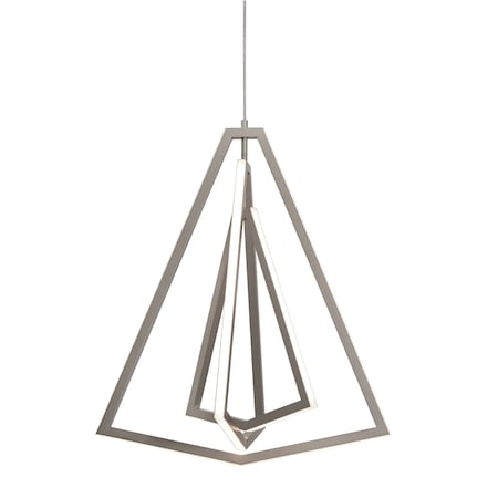 Afx Gianna 27" LED Pendant, Satin Nickel GNAP27L30D1SN